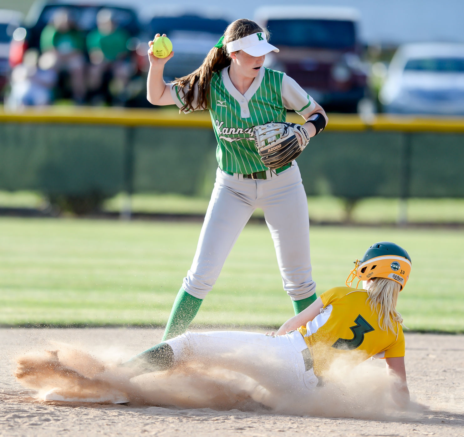 Friday night softball action